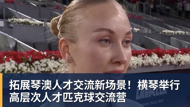 拓展琴澳人才交流新场景！横琴举行高层次人才匹克球交流营