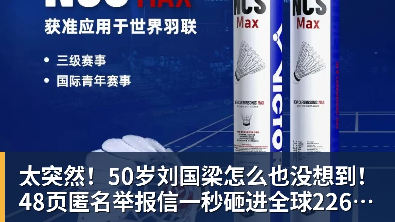 太突然！50岁刘国梁怎么也没想到！48页匿名举报信一秒砸进全球226个乒协邮箱，286万买下15%股权！国际乒联被迫正式受理，评论区一边倒